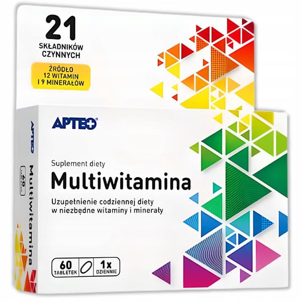 MULTIVITAMIN vitamin B, C zink Apteo 60 tabletter.