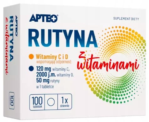 RUTINE MED VITAMINER vitamin CD Apteo 100 tabletter.