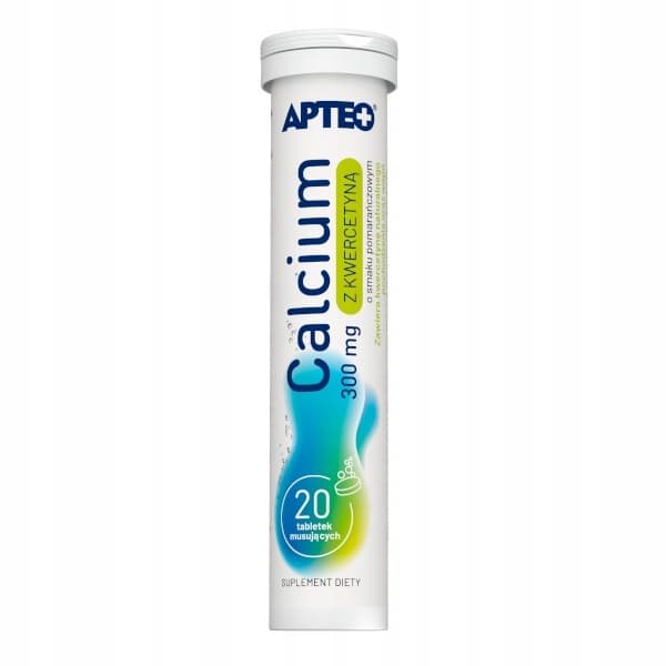 KALCIUM MED QUERCETIN kalcium Apteo 20 tabletter. mus.