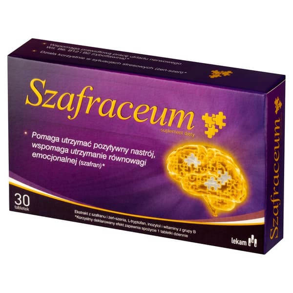 Szafraceum vitamin B saffran ginseng 30 tab.