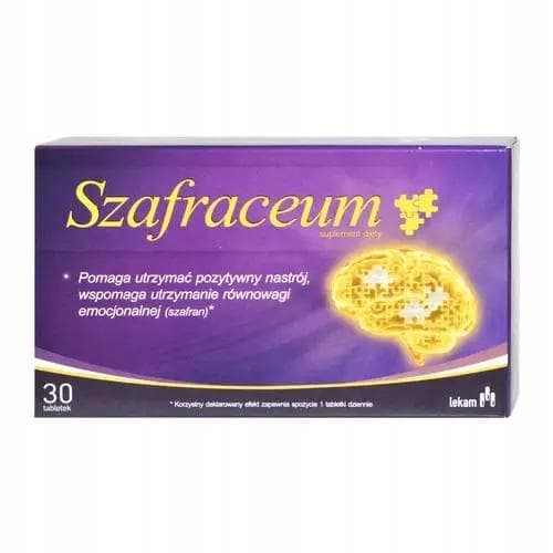 Szafraceum vitamin B saffran ginseng 30 tab.