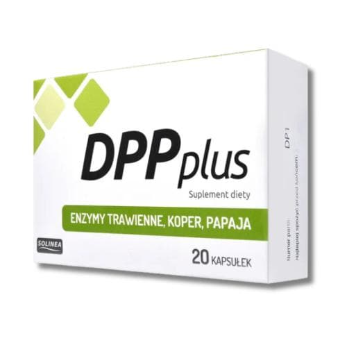 DPP Plus fordøjelsesenzymer Solinea 20 kapsler.