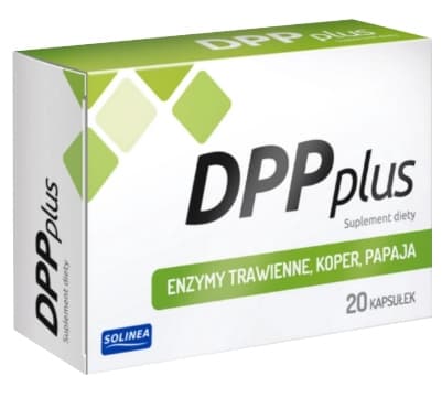 DPP Plus matsmältningsenzymer Solinea 20 kapslar.