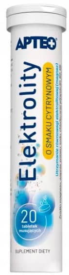 ELEKTROLYTER citronsmak Apteo 20 tabletter mousse