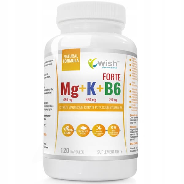WISH Magnesium Cramp Forte Kalium Vitamin B 120 kapslar