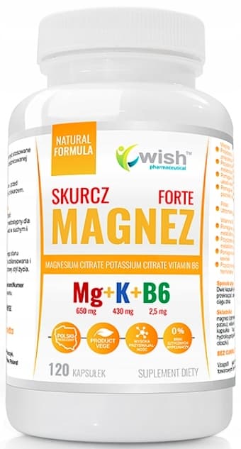 WISH Magnesium Cramp Forte Kalium Vitamin B 120 kapslar