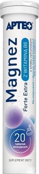 MAGNESIUM FORTE med vitamin B Apteo 20 tabletter mousse