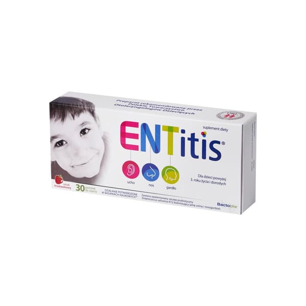 ENTitis jordgubbssmak 30 sugtabletter