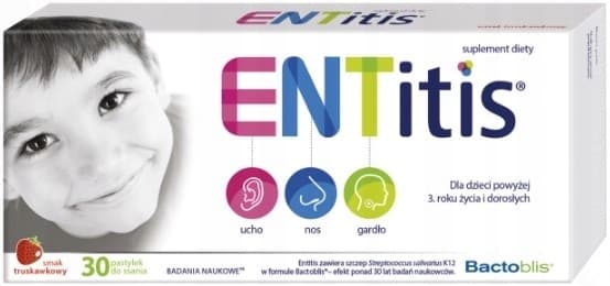 ENTitis jordgubbssmak 30 sugtabletter