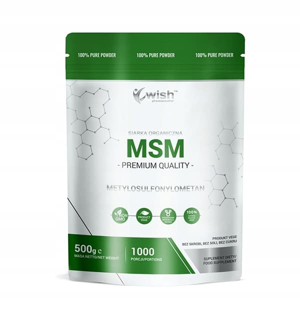 WISH MSM Organiskt svavelpulver 500g