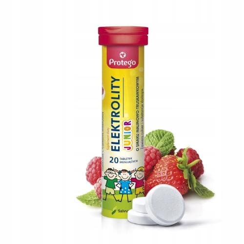Protego Junior elektrolyter för barn 20 tabletter.