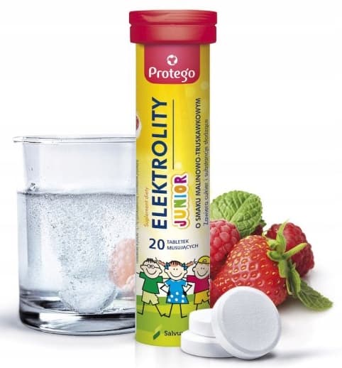 Protego Junior elektrolyter för barn 20 tabletter.