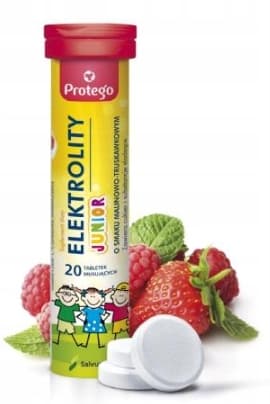 Protego Junior elektrolyter för barn 20 tabletter.