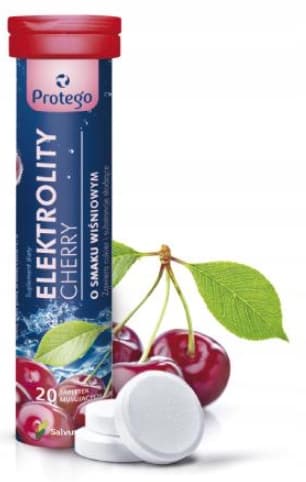 Protego Elektrolyter Körsbärsvitamin C 20 tabletter.