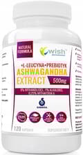 Miniatyrbild 1 av 11: WISH Ashwaganda probiotisk ginseng 500 mg 120 kapslar