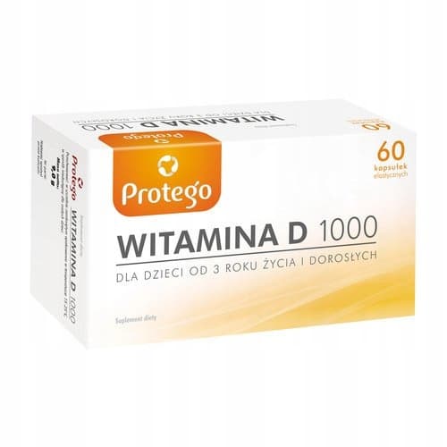 Protego Vitamin D 1000 IE 60 kapslar.