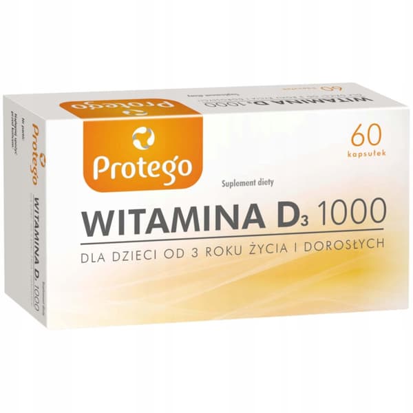 Protego Vitamin D 1000 IE 60 kapslar.