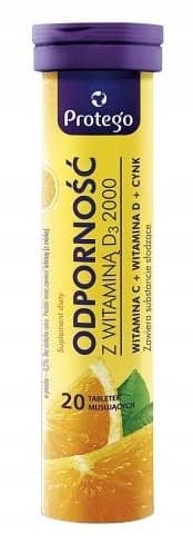 Protego Immunity med vitamin D3 2000 20 tabletter mousse