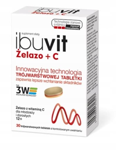 Ibuvit Rauta + C-vitamiini 30 tablettia