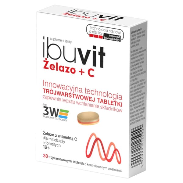 Ibuvit Rauta + C-vitamiini 30 tablettia