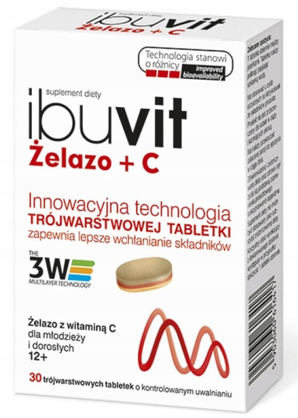 Ibuvit Rauta + C-vitamiini 30 tablettia