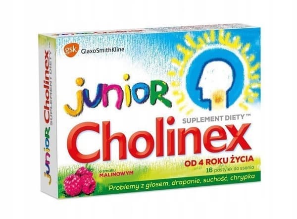 Cholinex Junior Hallon Hals 16 sugtabletter