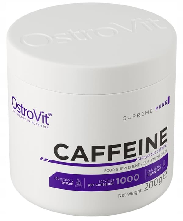 Ostrovit koffein supreme rent koffeinpulver naturlig smak 200g