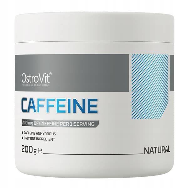 Ostrovit koffein supreme rent koffeinpulver naturlig smak 200g