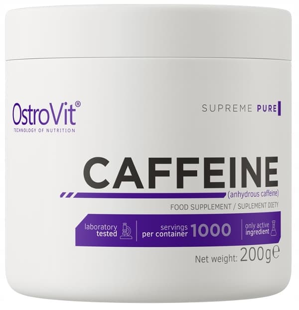 Ostrovit koffein supreme rent koffeinpulver naturlig smak 200g