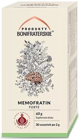 MEMOFRATIN FORTE hukommelse og koncentration Bonifraterskie Produkter 30 breve