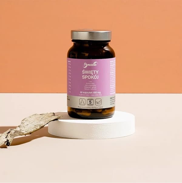 PANASEUS HELIG FRED Rhodiola rosea ashwagandha AVSLAPPNING 50 kapslar