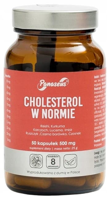 PANASEUS NORMAL CHOLESTEROL kronärtskocka gurkmeja ingefära 50 kapslar