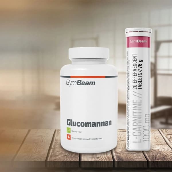 GLUKOMANNAN kostfiber KOLESTEROL GymBeam 120 tabletter