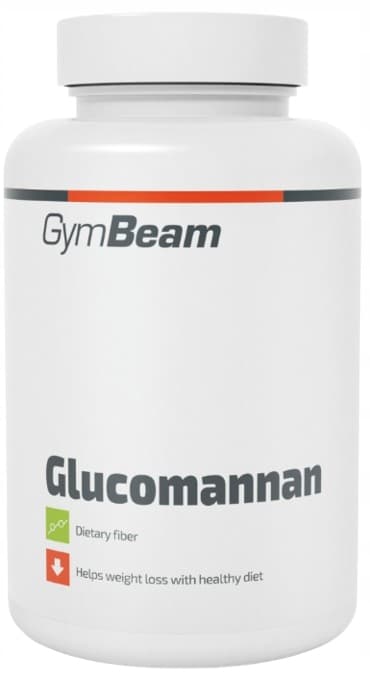 GLUKOMANNAN kostfiber KOLESTEROL GymBeam 120 tabletter