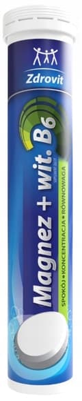 Miniatyrbild 3 av 11: LITORSAL + MAGNESIUM MED VITAMIN B6 NP Zdrovit 24 + 24 tabletter