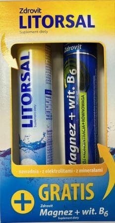 LITORSAL + MAGNESIUM MED VITAMIN B6 NP Zdrovit 24 + 24 tabletter