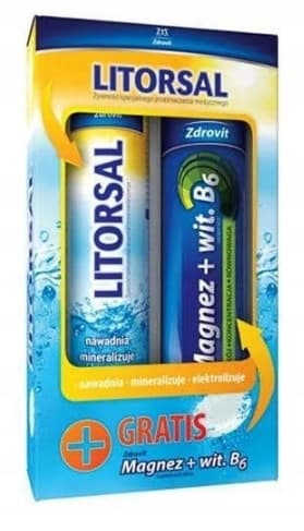 LITORSAL + MAGNESIUM MED VITAMIN B6 NP Zdrovit 24 + 24 tabletter
