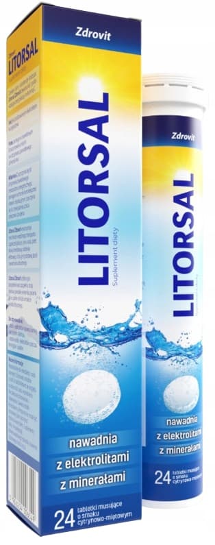 LITORSAL + MAGNESIUM MED VITAMIN B6 NP Zdrovit 24 + 24 tabletter