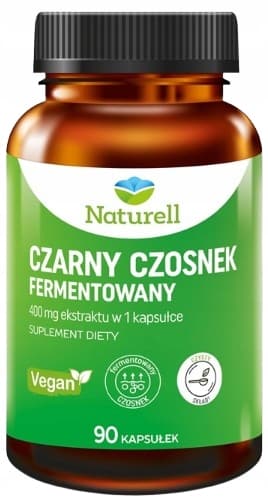 NATURELL Svart vitlök fermenterad immunitet 90 kapslar