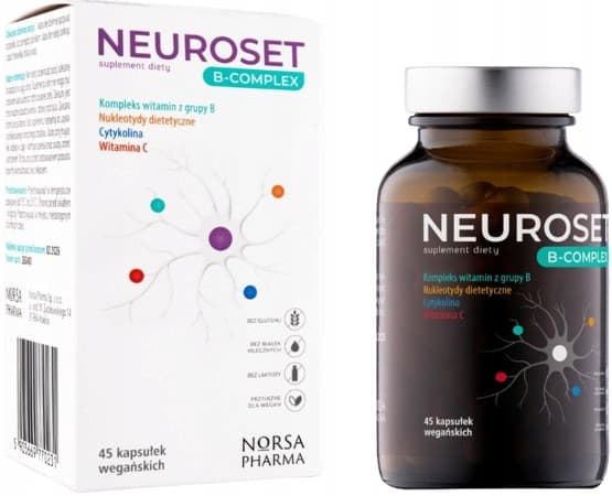 NEUROSET B-COMPLEX vitamin B-kompleks vitaminer Norsa Pharma 45 kapsler