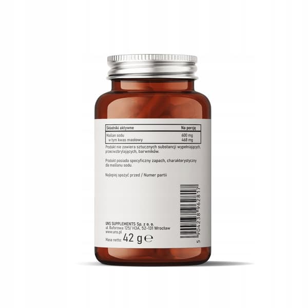 NATRIUMBUTARYAT FORTE 600 mg smörsyra INTESTINES UNS 60 kapslar