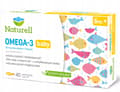 Pikkukuva 4 / 5: NATURELL OMEGA 3 BABY rasvahappoja kalanmaksaöljy lapsille 40 kapselia