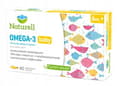 Pikkukuva 5 / 5: NATURELL OMEGA 3 BABY rasvahappoja kalanmaksaöljy lapsille 40 kapselia