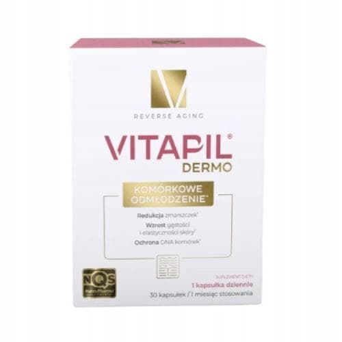 VITAPIL DERMO Cellulär föryngring RYNKREDUKTION 30 kapslar
