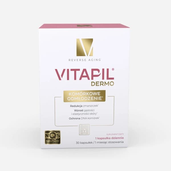 VITAPIL DERMO Cellulär föryngring RYNKREDUKTION 30 kapslar