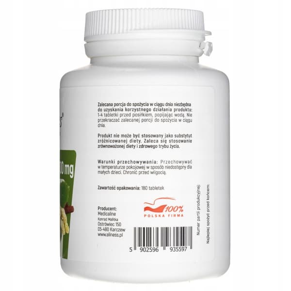 ALINESS Vitt mullbär 500 mg KROM BANTNING 180 tabletter