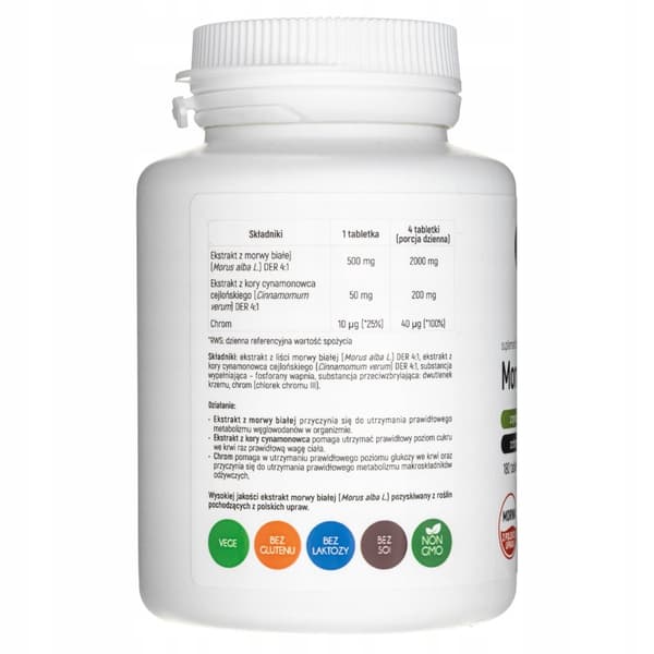ALINESS Vitt mullbär 500 mg KROM BANTNING 180 tabletter