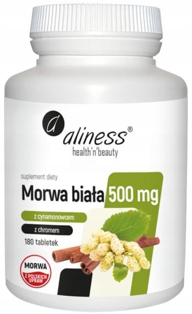 ALINESS Vitt mullbär 500 mg KROM BANTNING 180 tabletter
