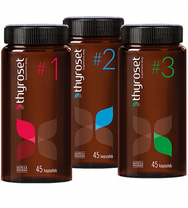 THYROSET vitaminer mineraler omega syror sköldkörtel Norsa Pharma 135 kapslar