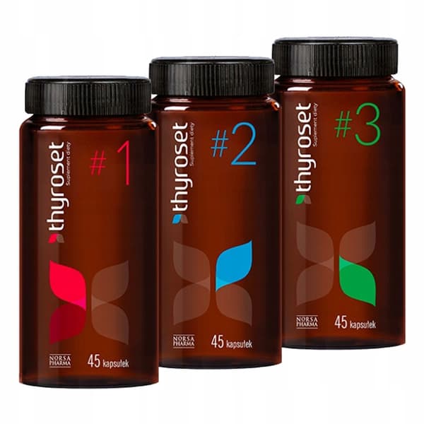 THYROSET vitaminer mineraler omega syror sköldkörtel Norsa Pharma 135 kapslar